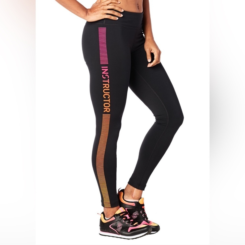 Strong by Zumba®️ Black Let it Sync in Instructor Leggings, Size M, NWOT